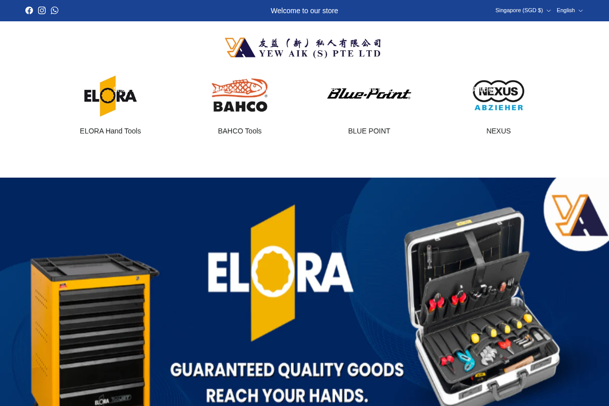 yewaik.com homepage screenshot