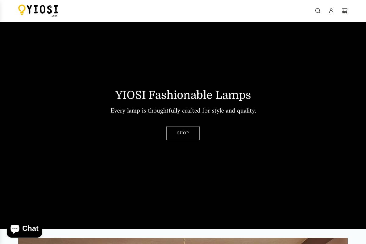 yiosilamp.com homepage screenshot