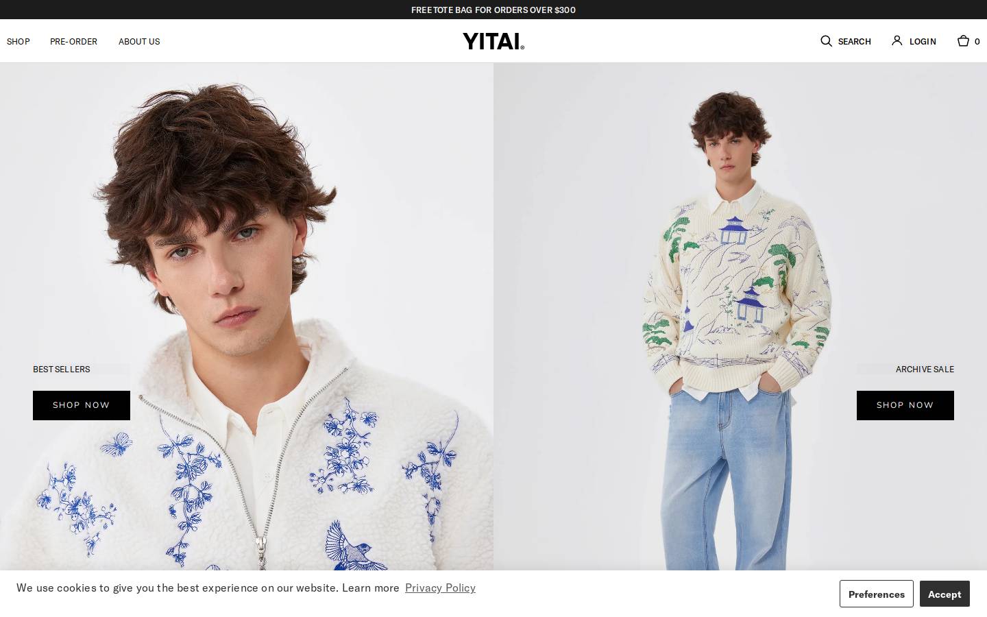Yitai homepage screenshot