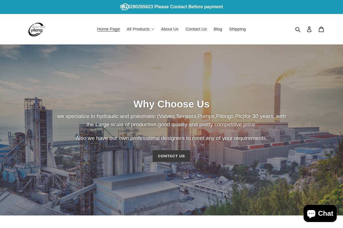 yiwuyileng.com homepage screenshot