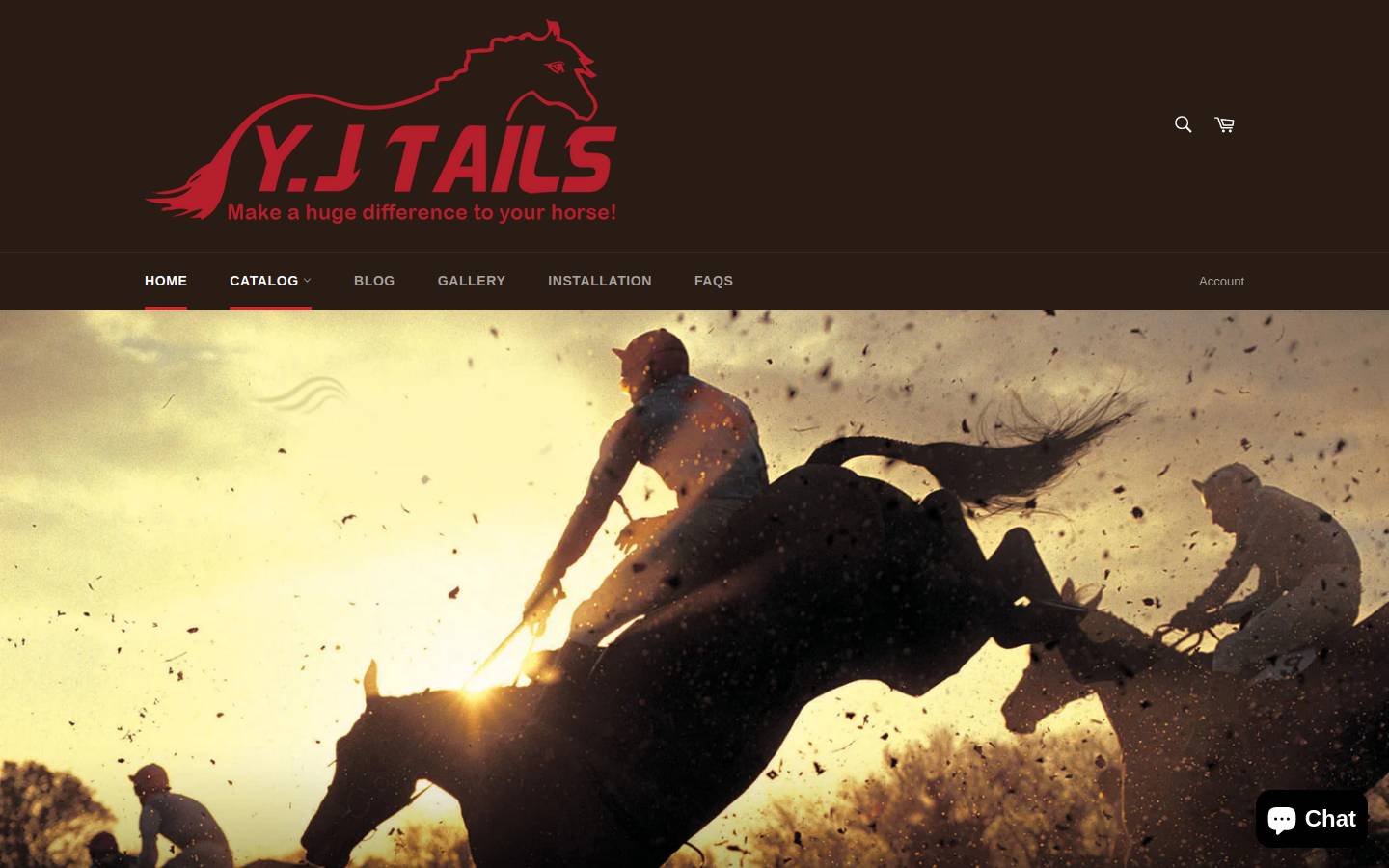 yjtails.com homepage screenshot