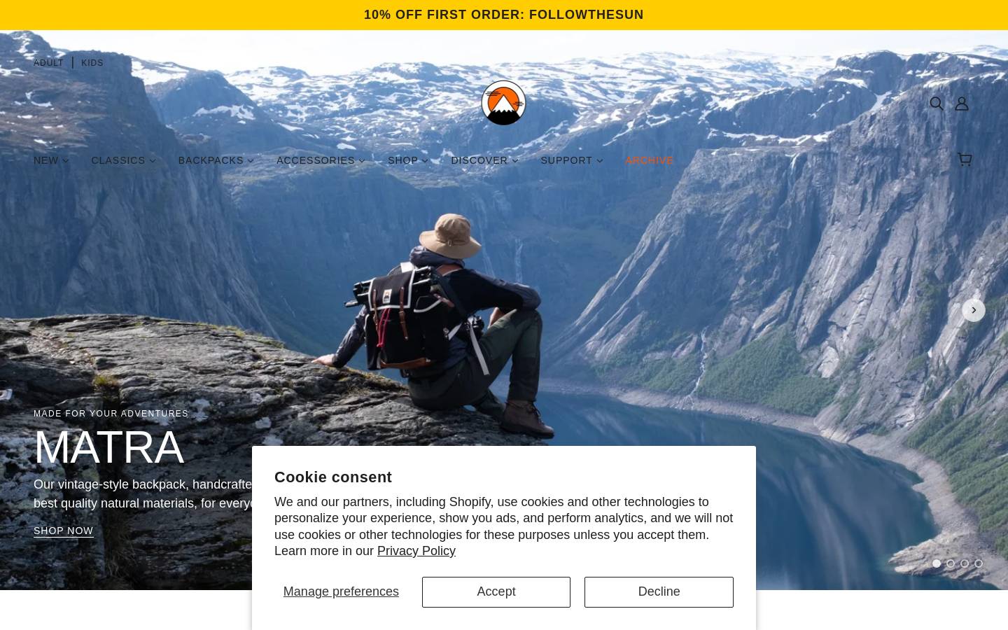 Ykra homepage screenshot