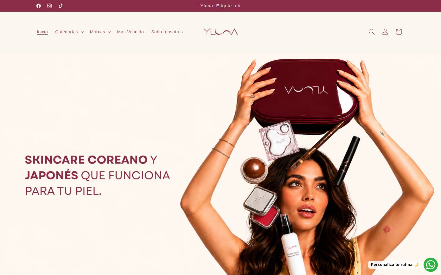 yluna.shop homepage screenshot