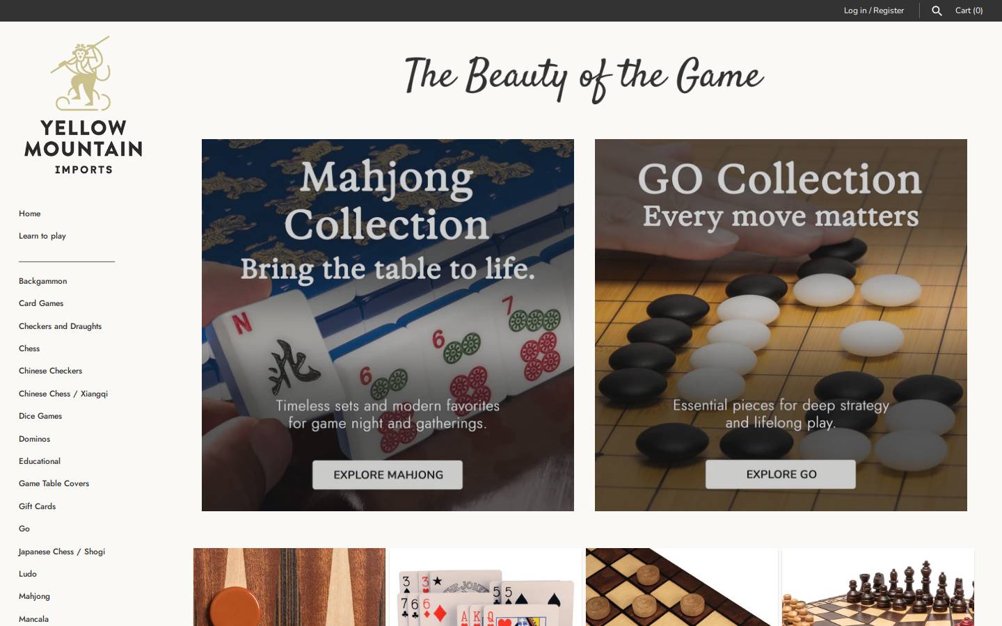 ymimports.com homepage screenshot