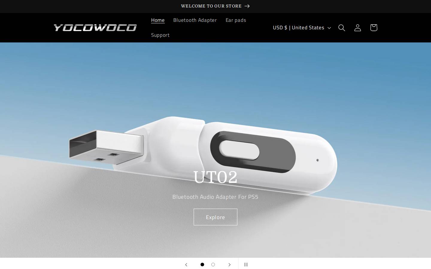 yocowoco.com homepage screenshot