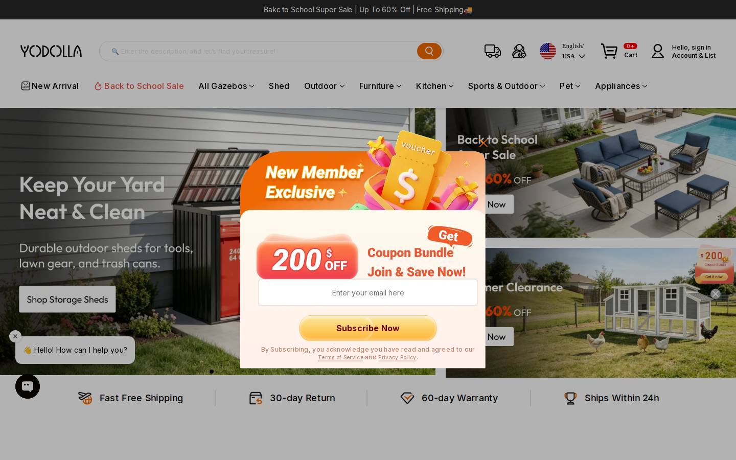 Yodolla homepage screenshot