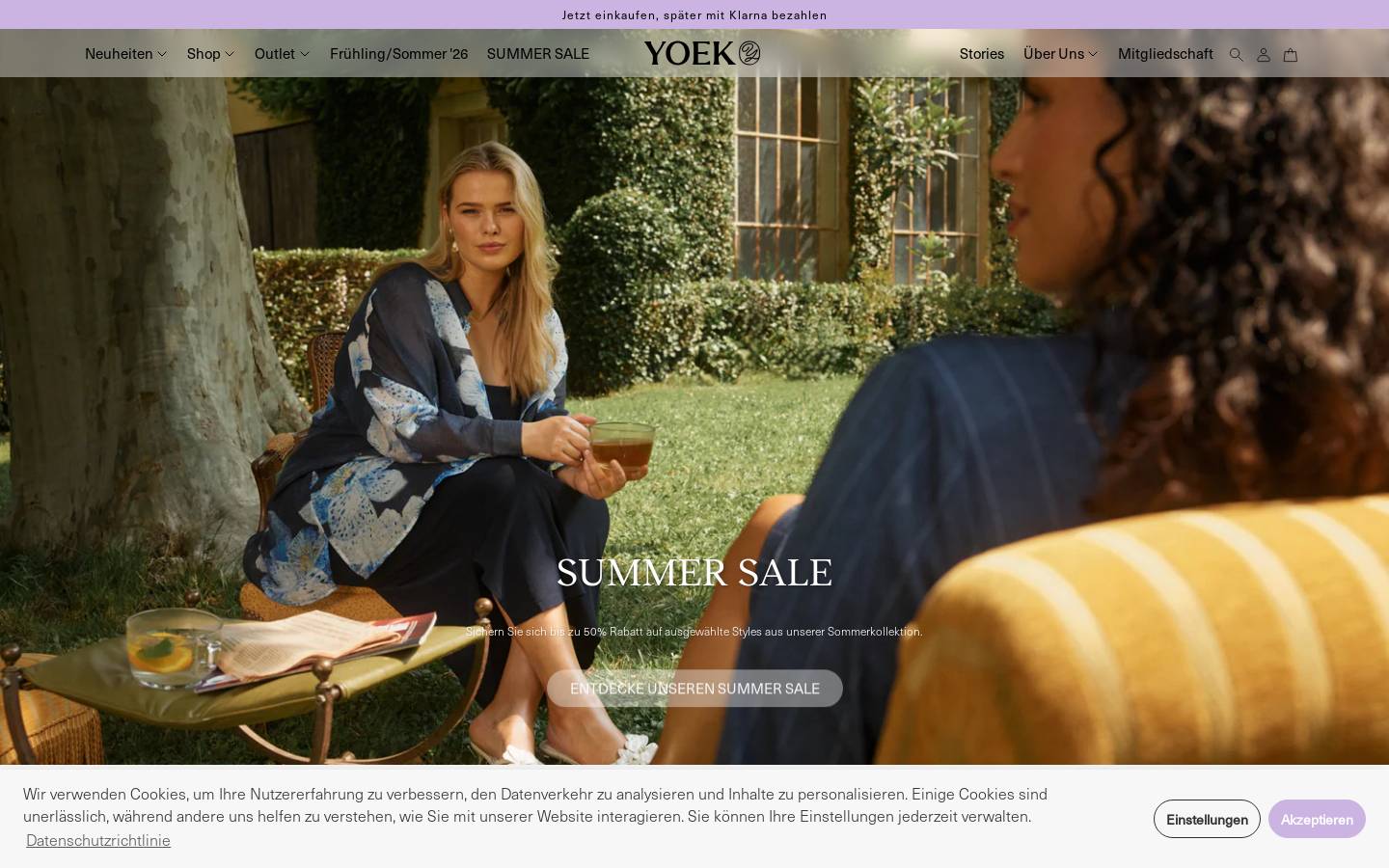 YOEK homepage screenshot