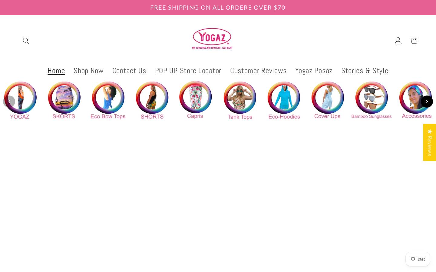 yogaz.com homepage screenshot
