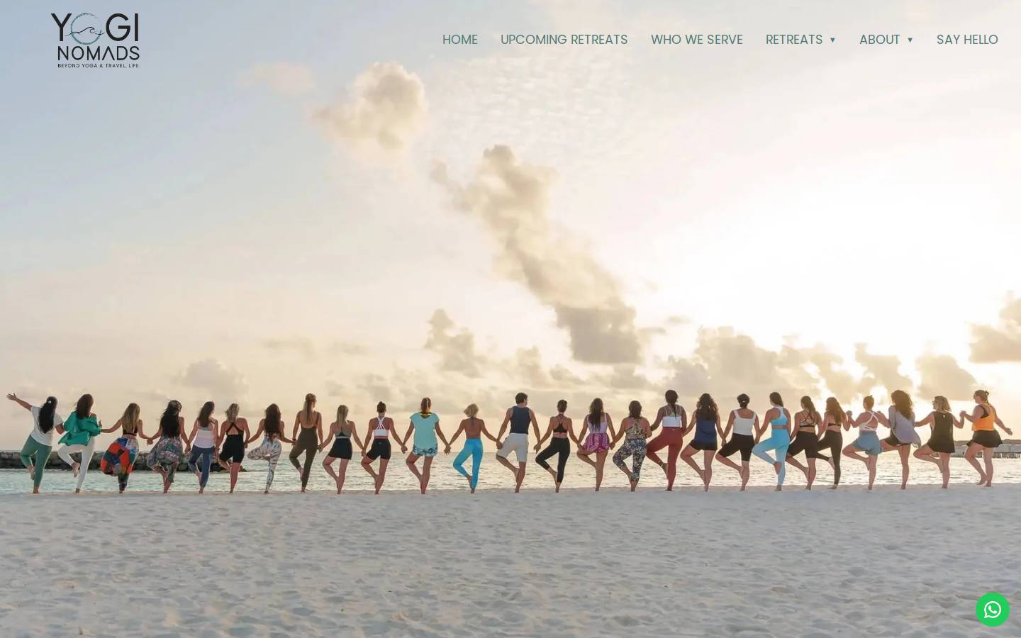 yoginomads.eu homepage screenshot
