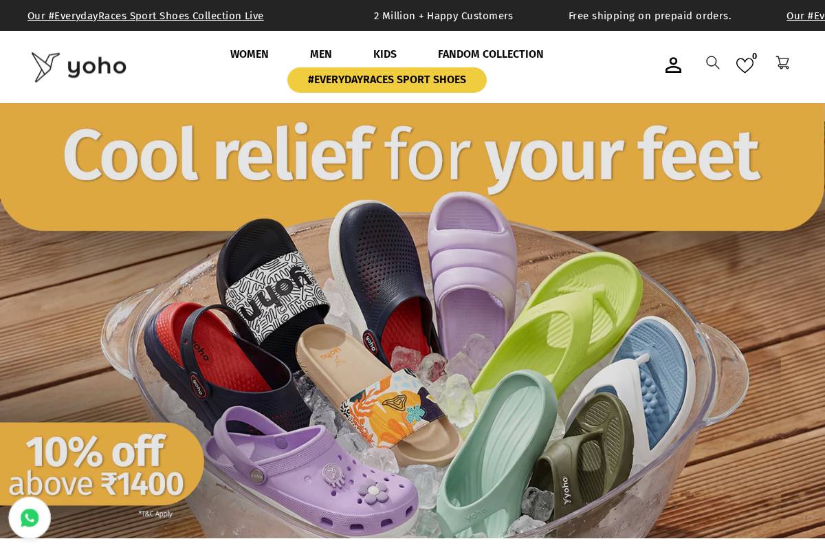 yoholife.in homepage screenshot