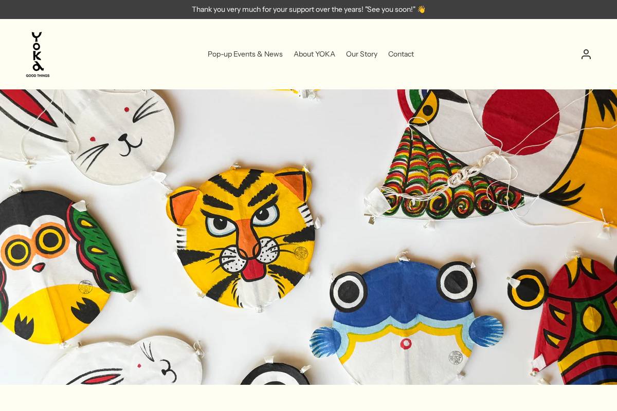 yokagoodthings.com homepage screenshot
