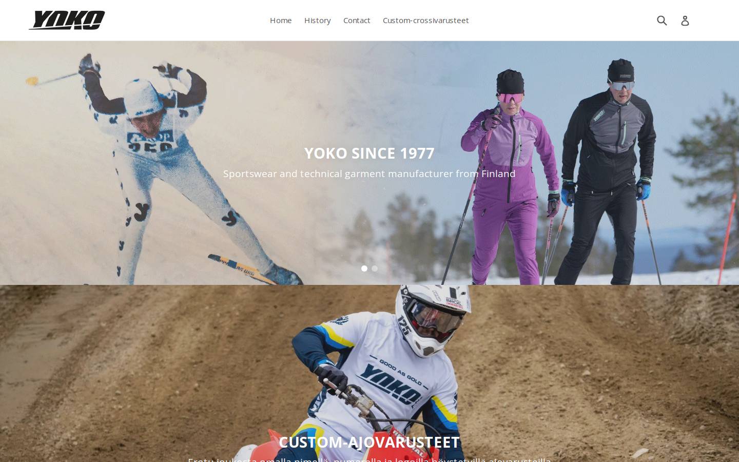 Yoko homepage screenshot