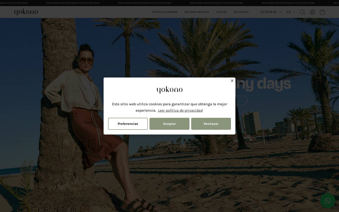 yokono.es homepage screenshot