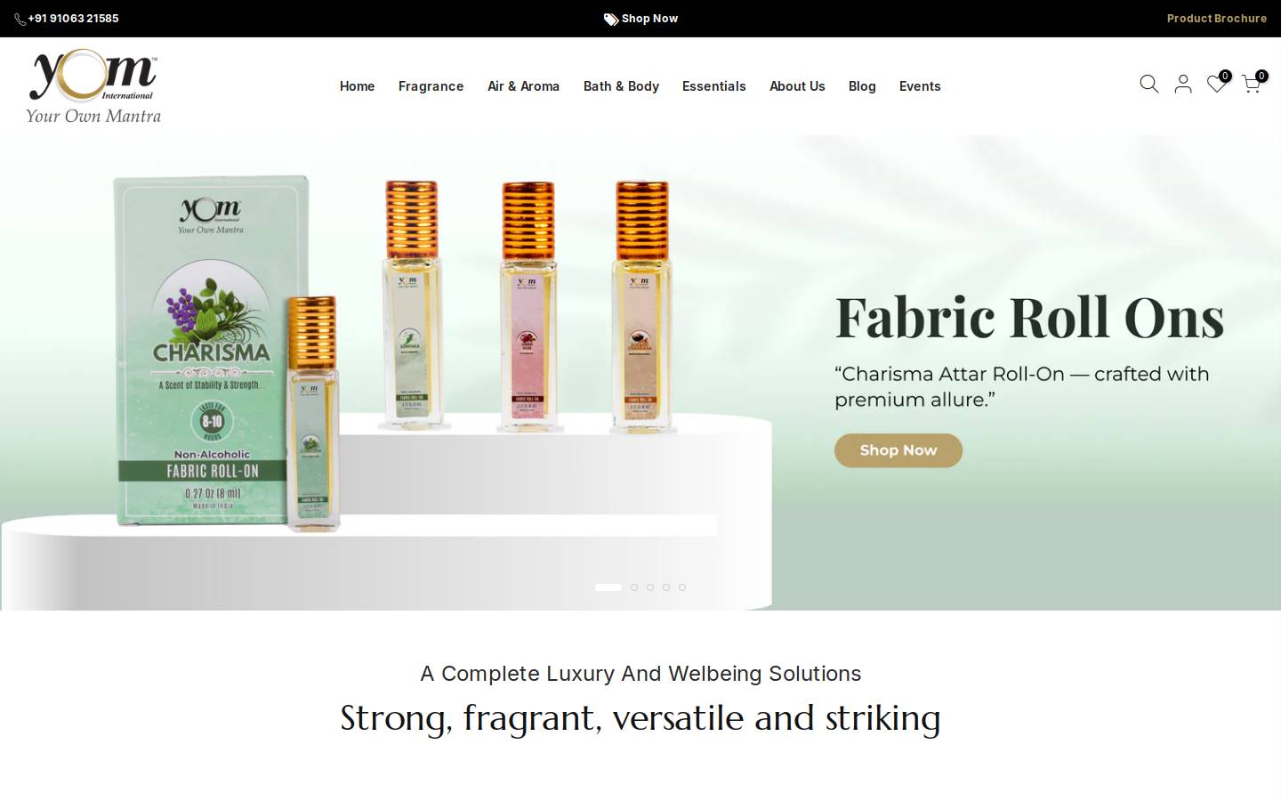 yominternational.in homepage screenshot