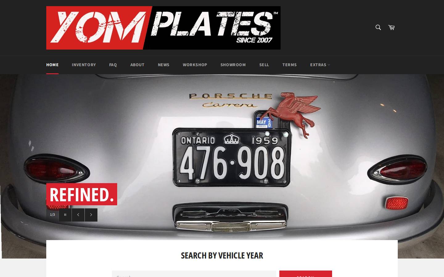 yomplates.ca homepage screenshot