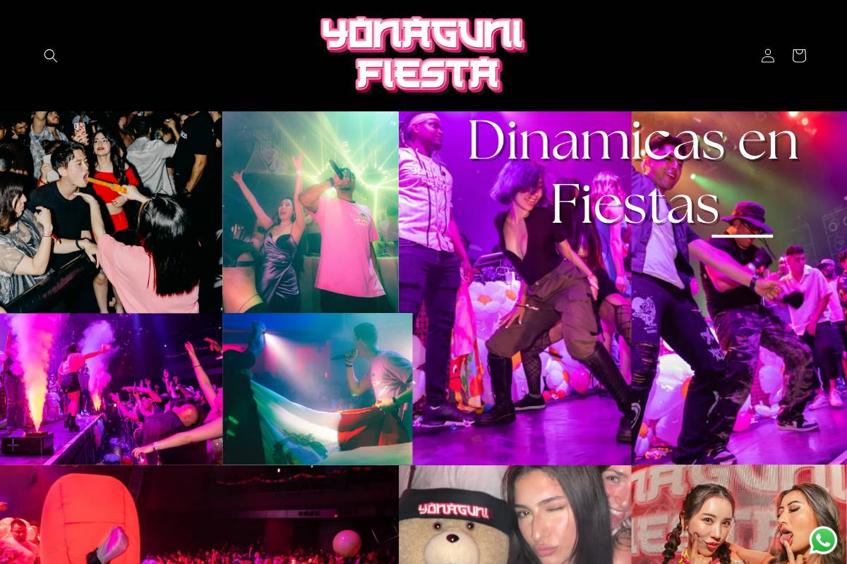 yonagunitickets.com homepage screenshot