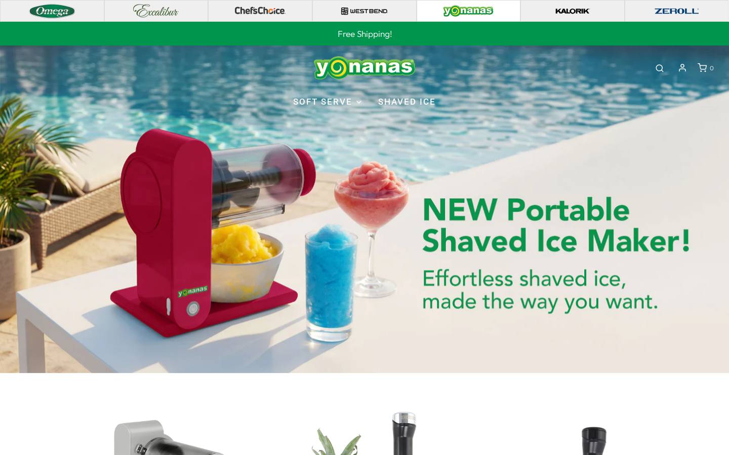 yonanas.com homepage screenshot