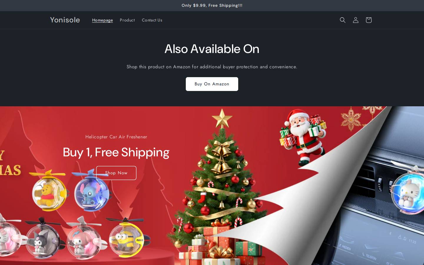 yonisotoy.com homepage screenshot