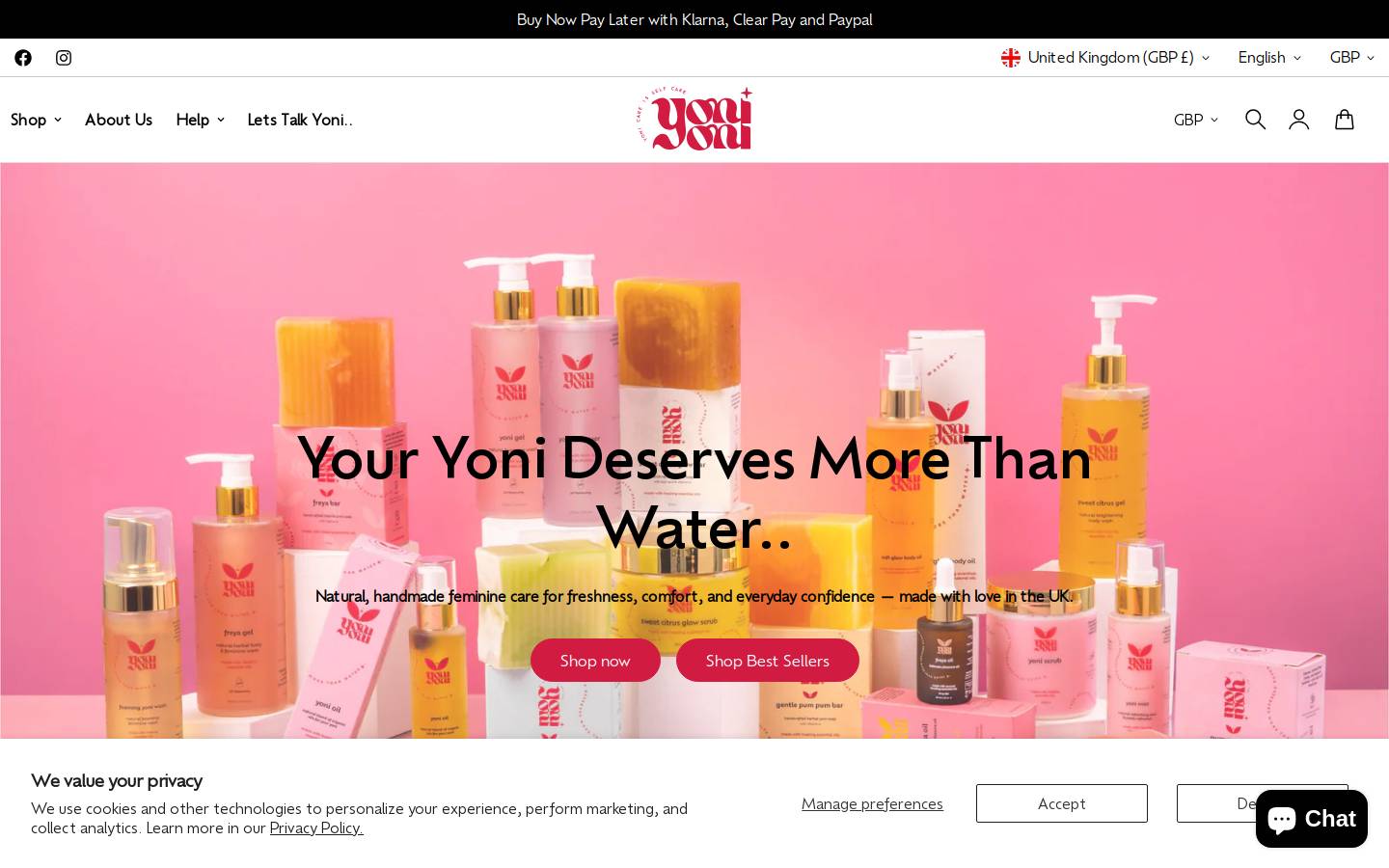 yoniyoni.shop homepage screenshot