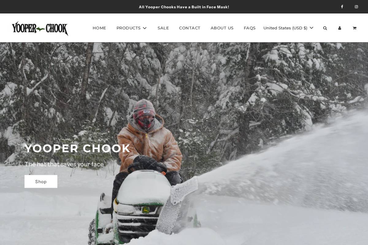 yooperchook.com homepage screenshot