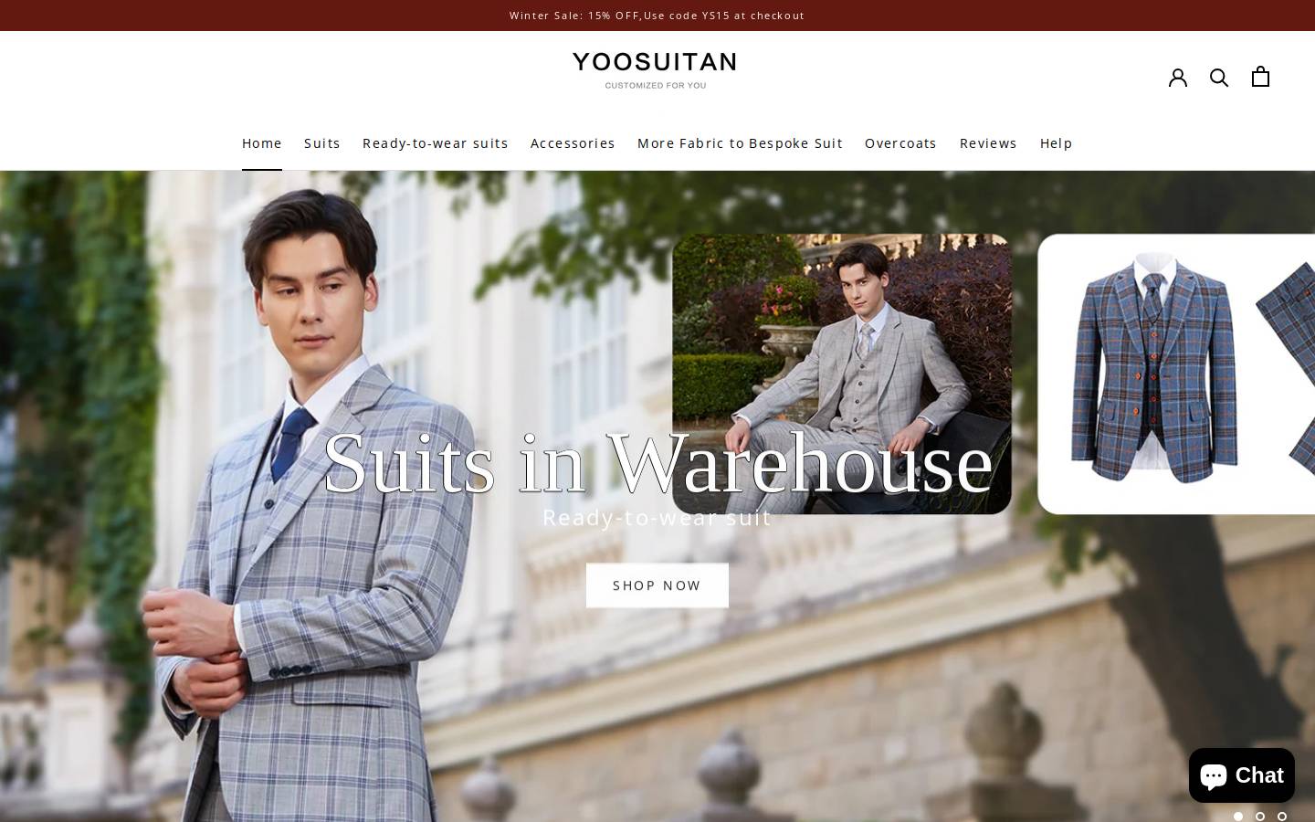 yoosuitan.com homepage screenshot
