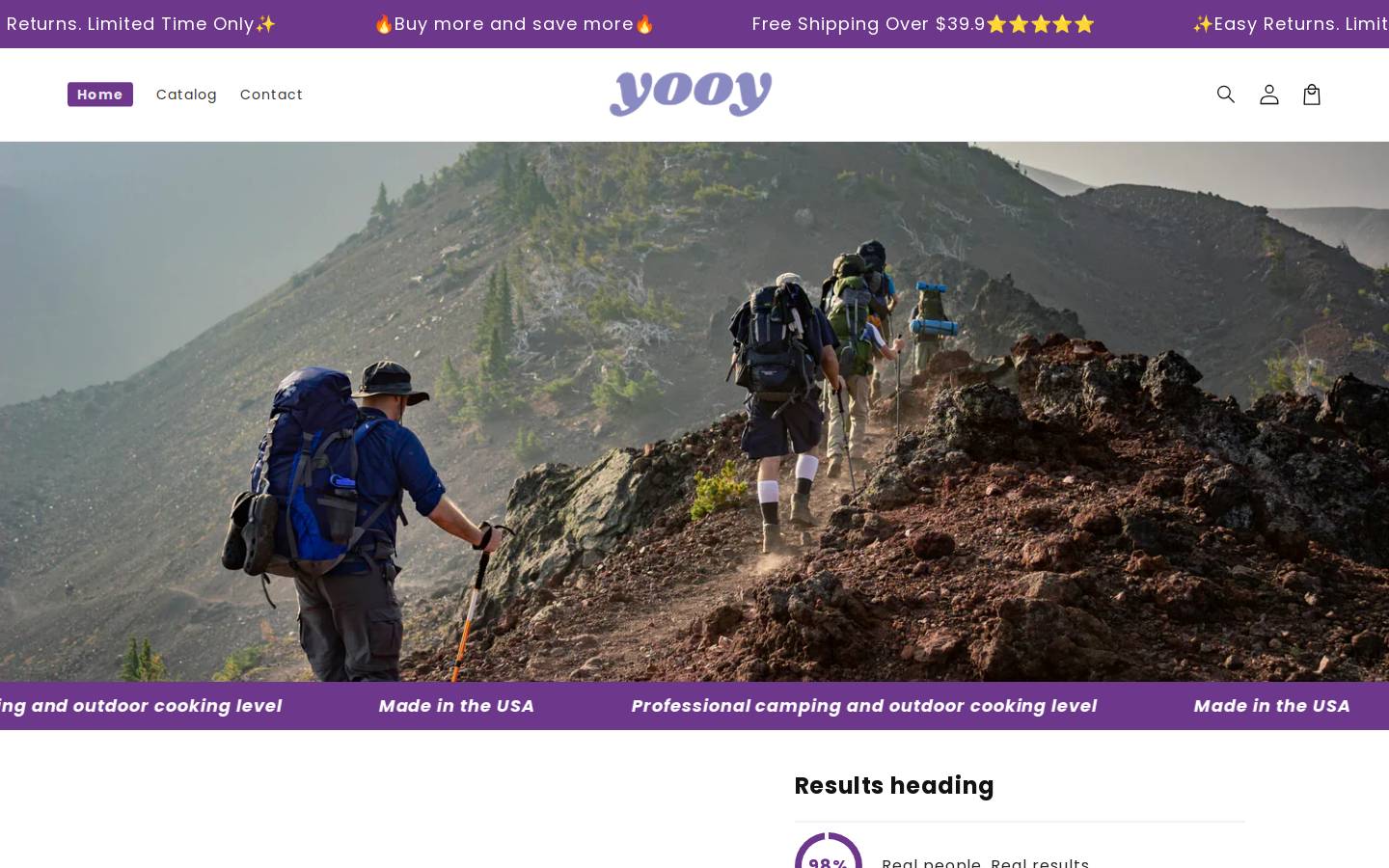 Yooyapp homepage screenshot
