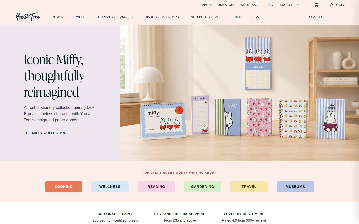Yop & Tom homepage screenshot