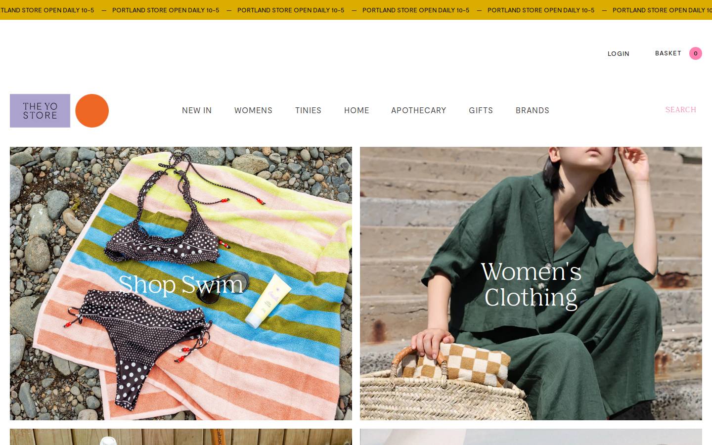 yoportland.com homepage screenshot