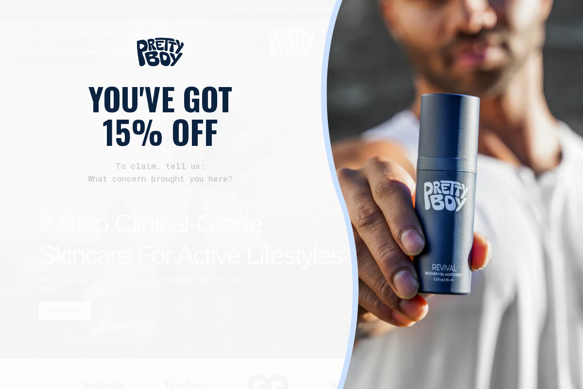 yoprettyboy.com homepage screenshot