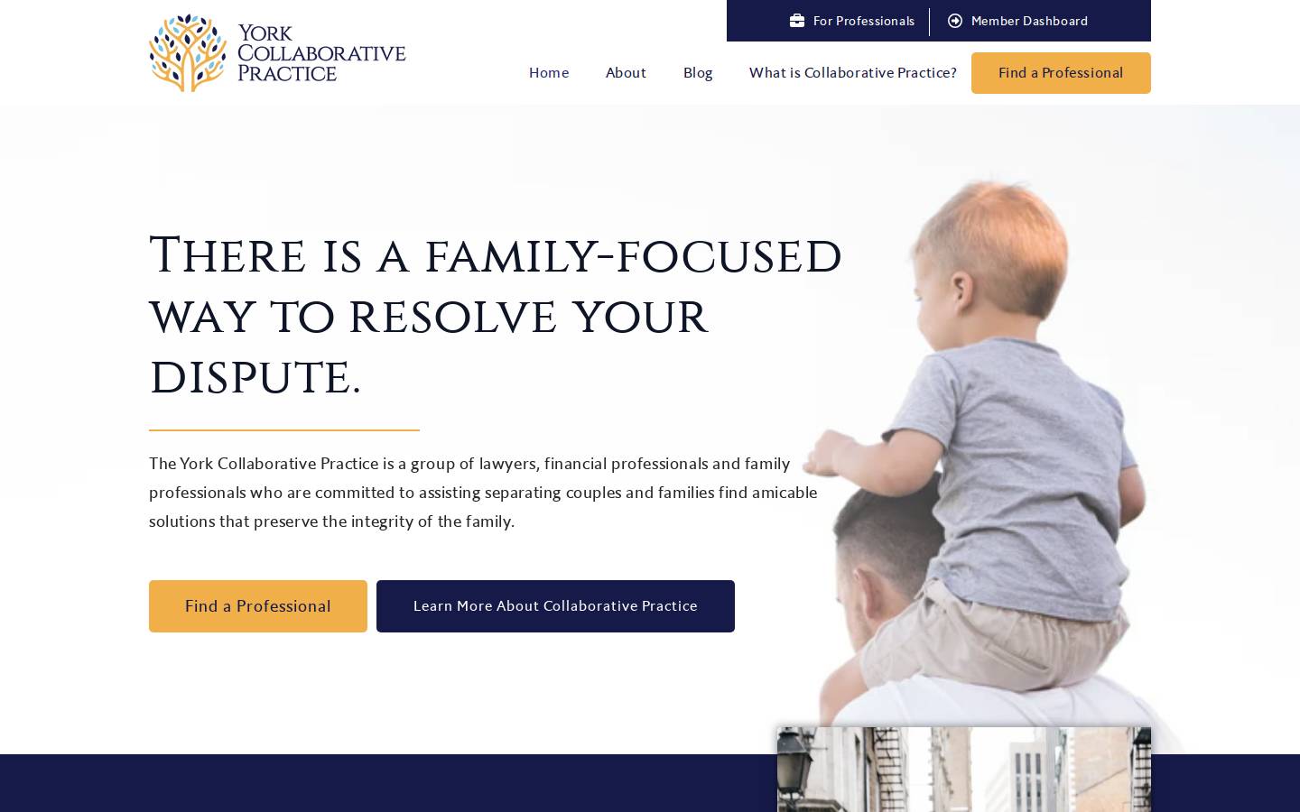 yorkcollaborativepractice.com homepage screenshot