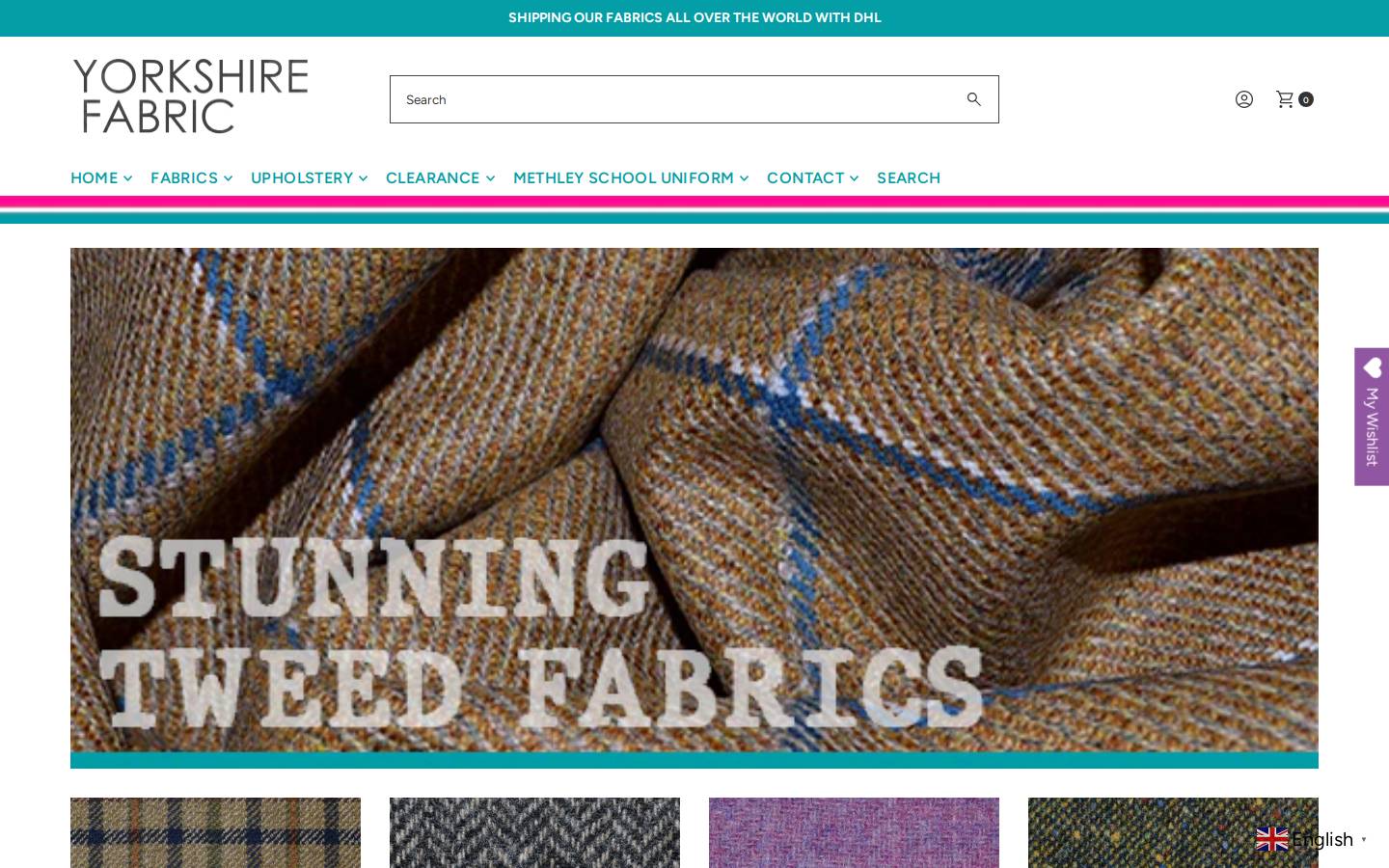 Yorkshirefabric homepage screenshot