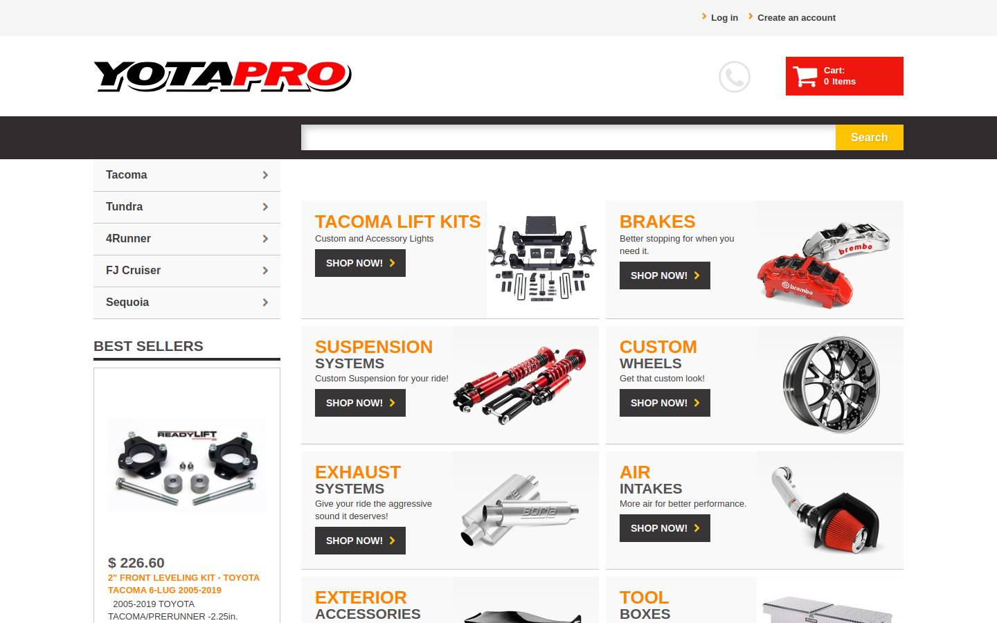 yotapro.com homepage screenshot