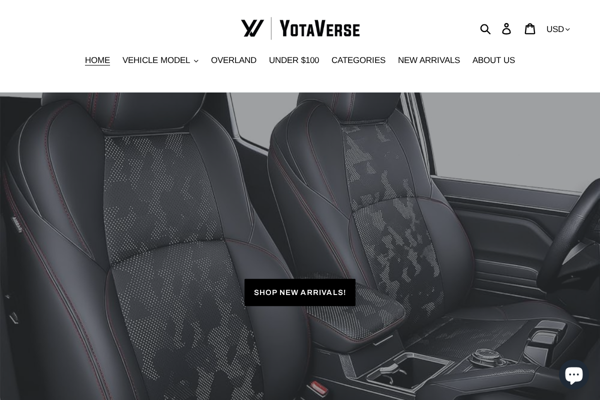 Yotaverse homepage screenshot