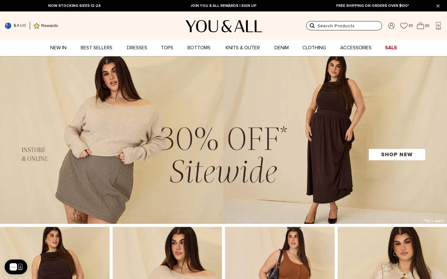 youandall.com.au homepage screenshot