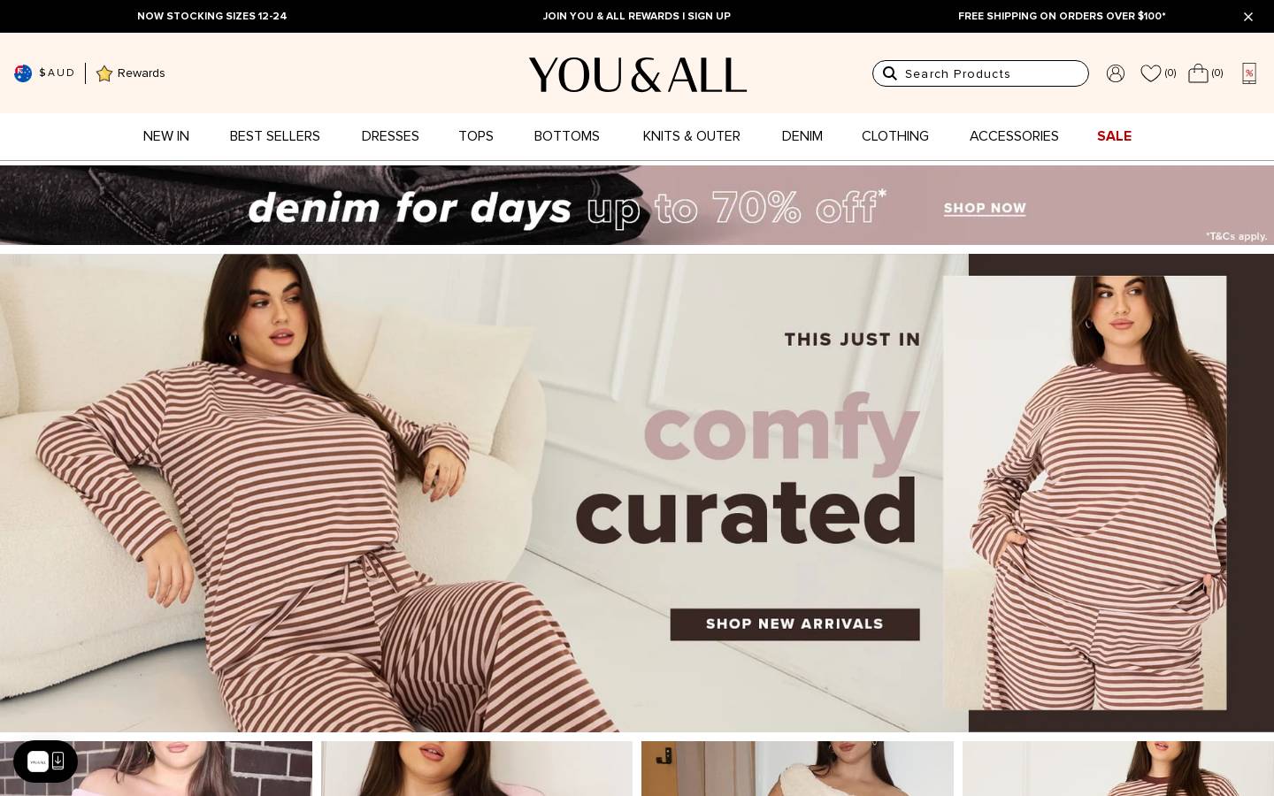 youandallfashion.com homepage screenshot