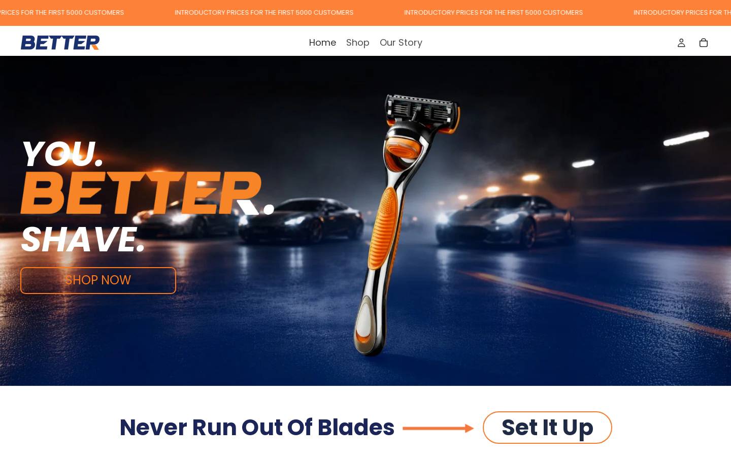 youbettershave.com homepage screenshot