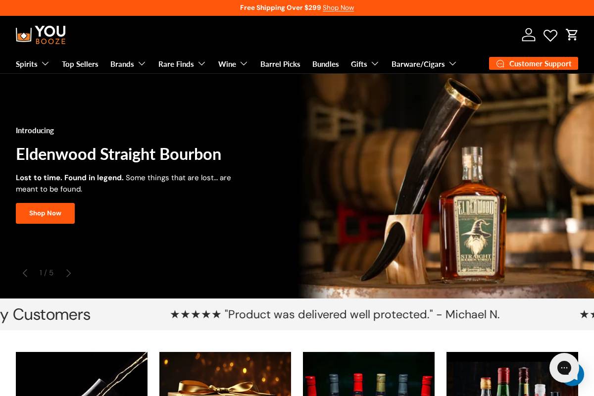 You Booze homepage screenshot