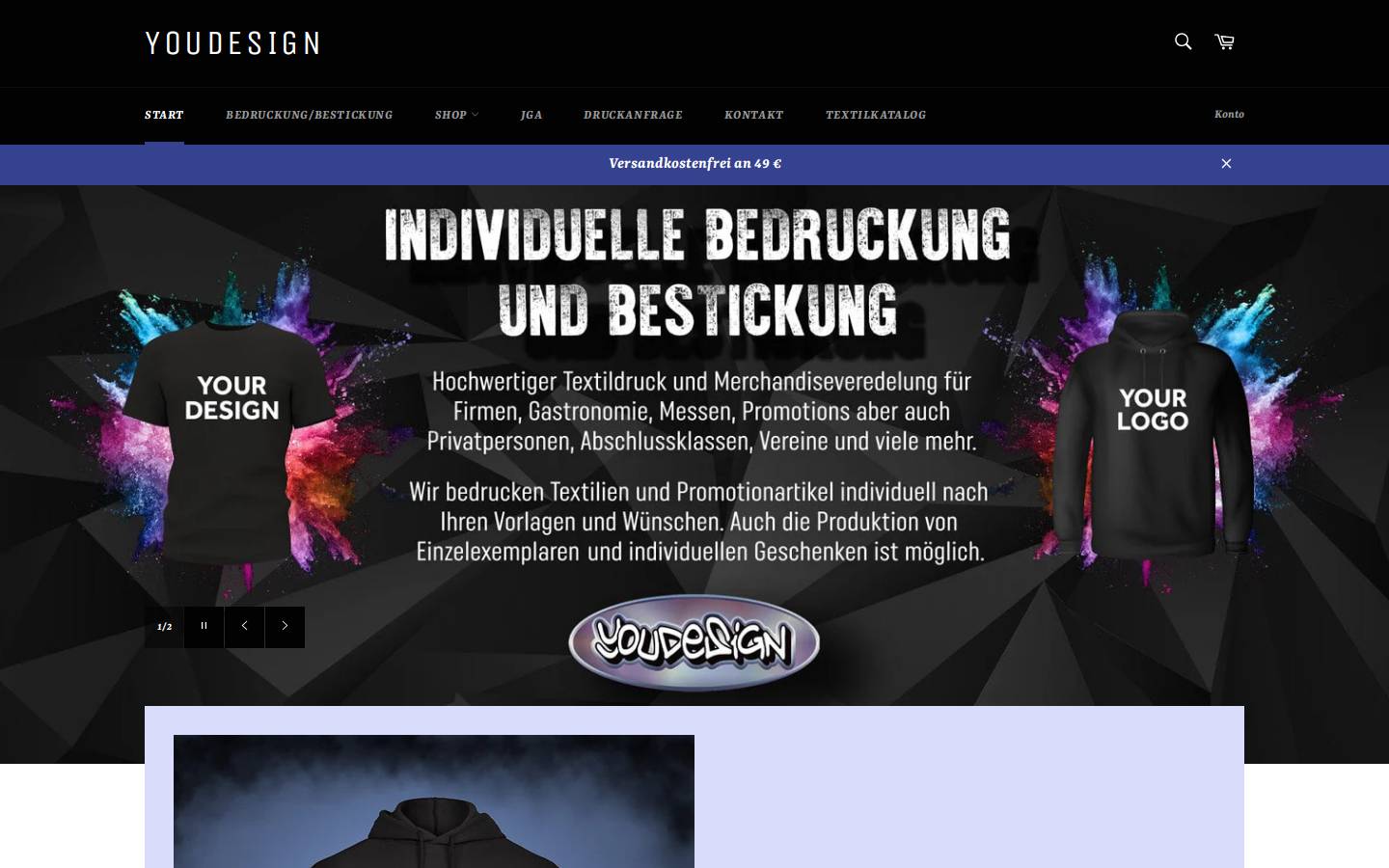 youdesign24.de homepage screenshot