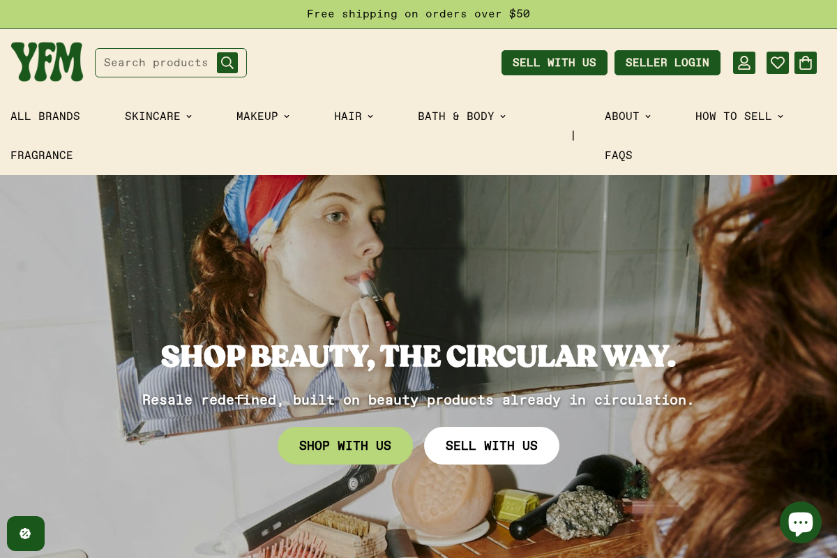 Youfromme homepage screenshot