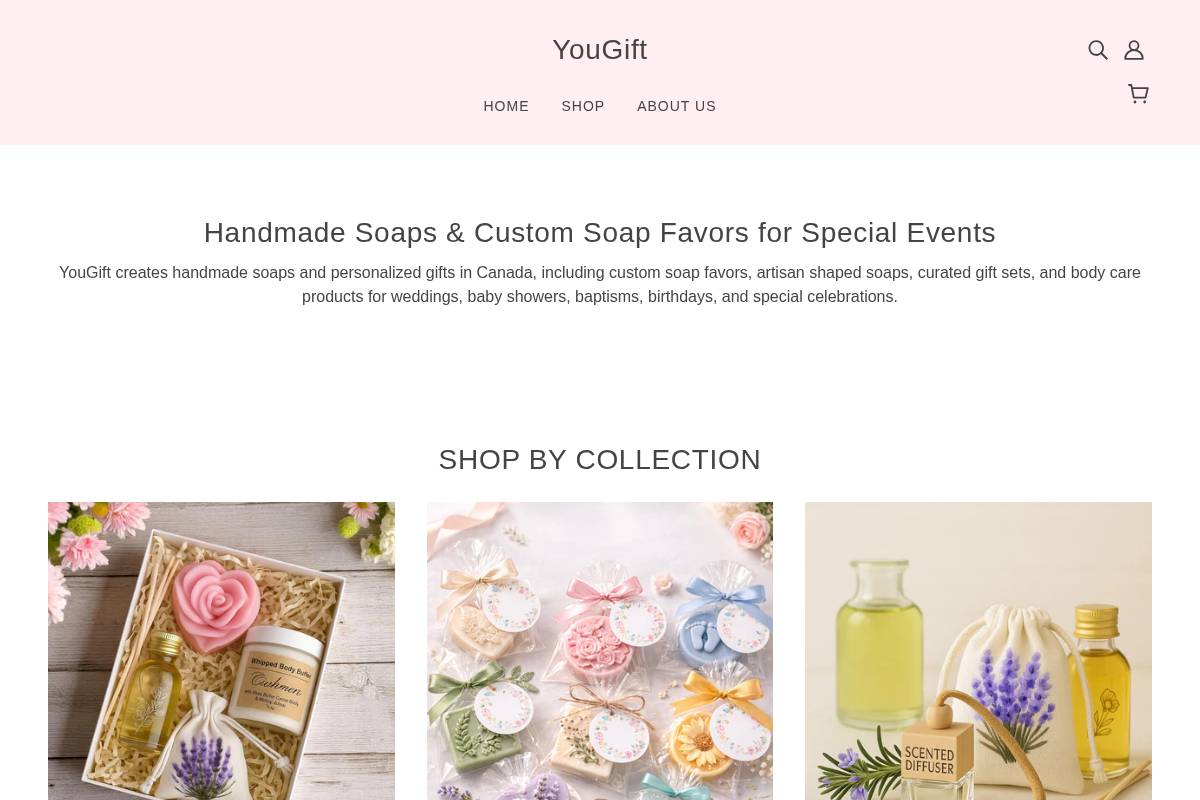 yougift.ca homepage screenshot