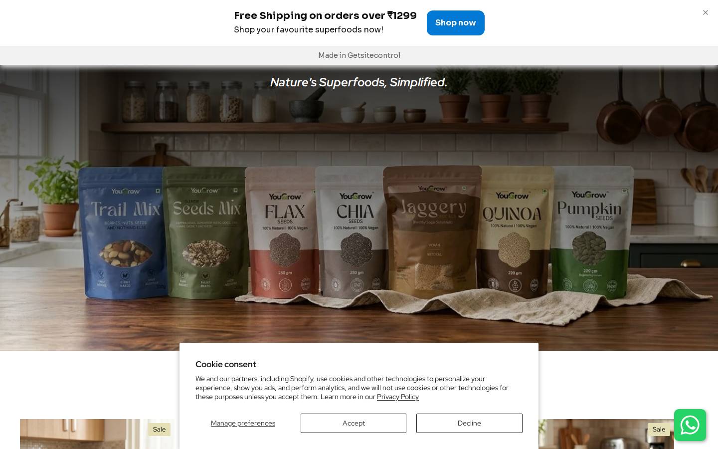yougrow.co.in homepage screenshot