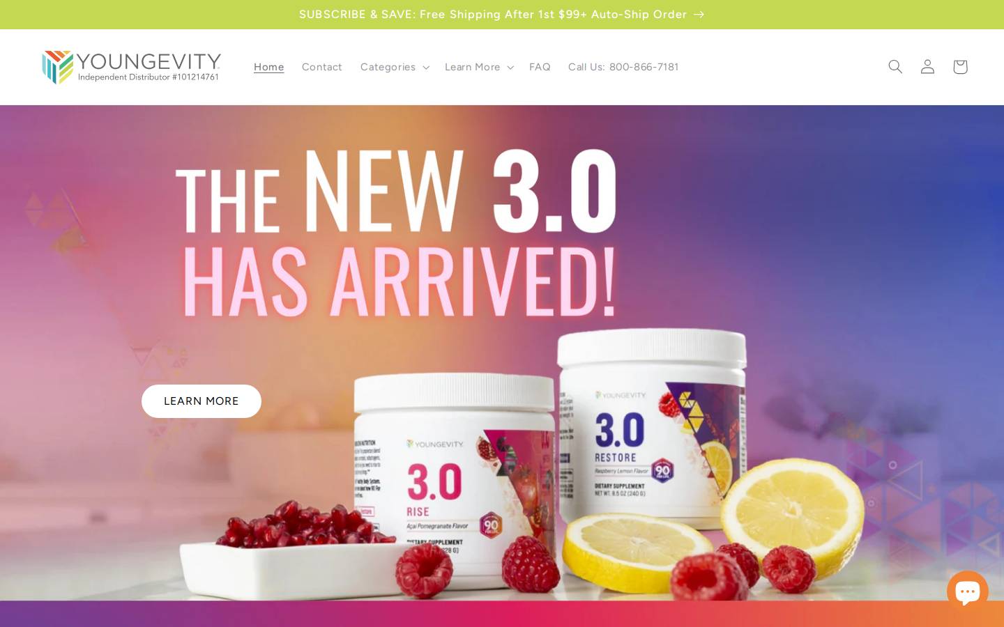 young90store.com homepage screenshot