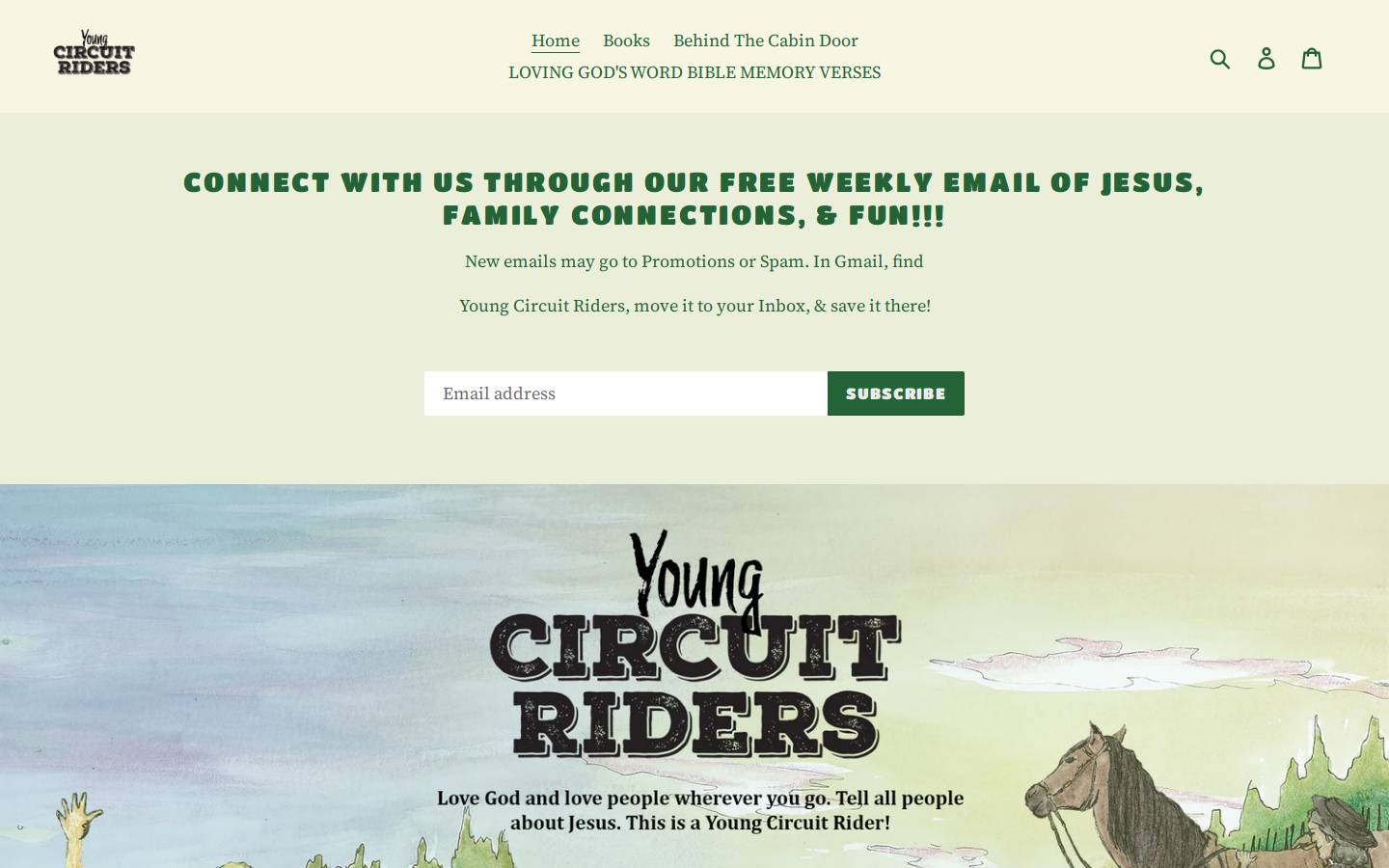 youngcircuitriders.com homepage screenshot