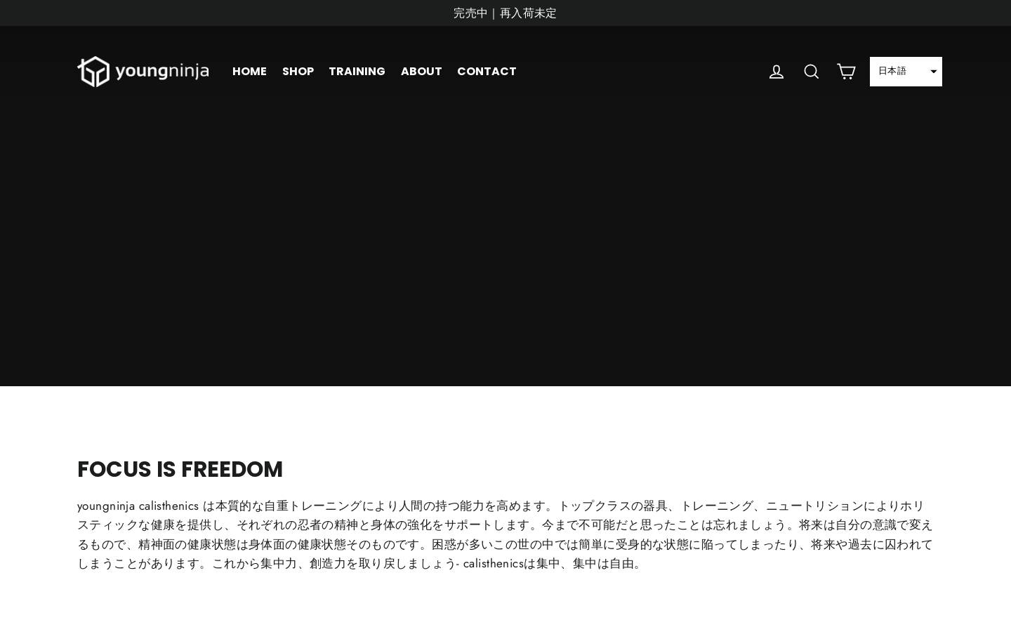 youngninja.jp homepage screenshot