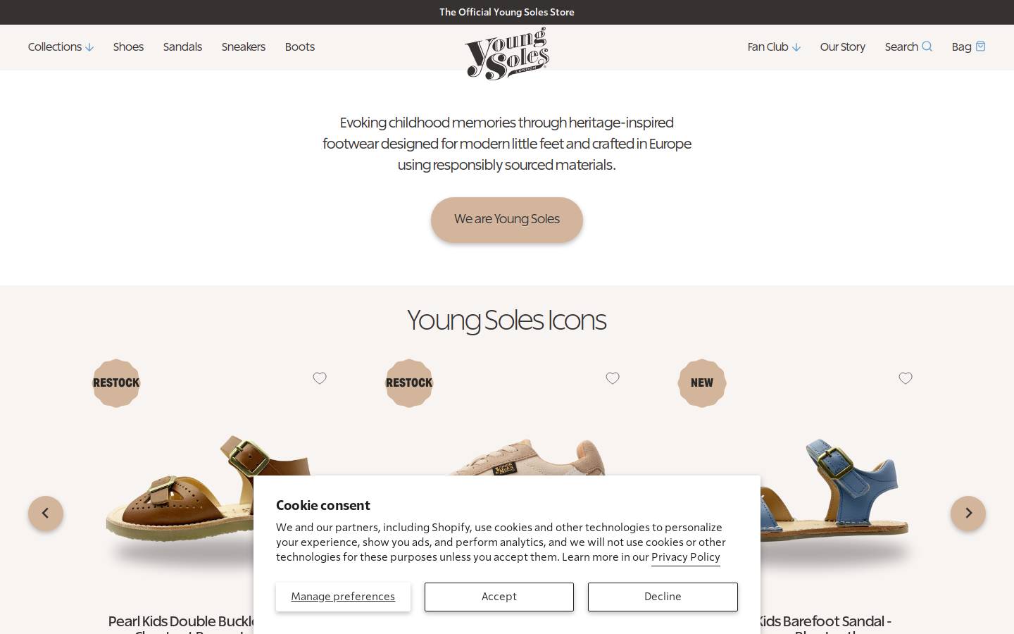 youngsoles.de homepage screenshot