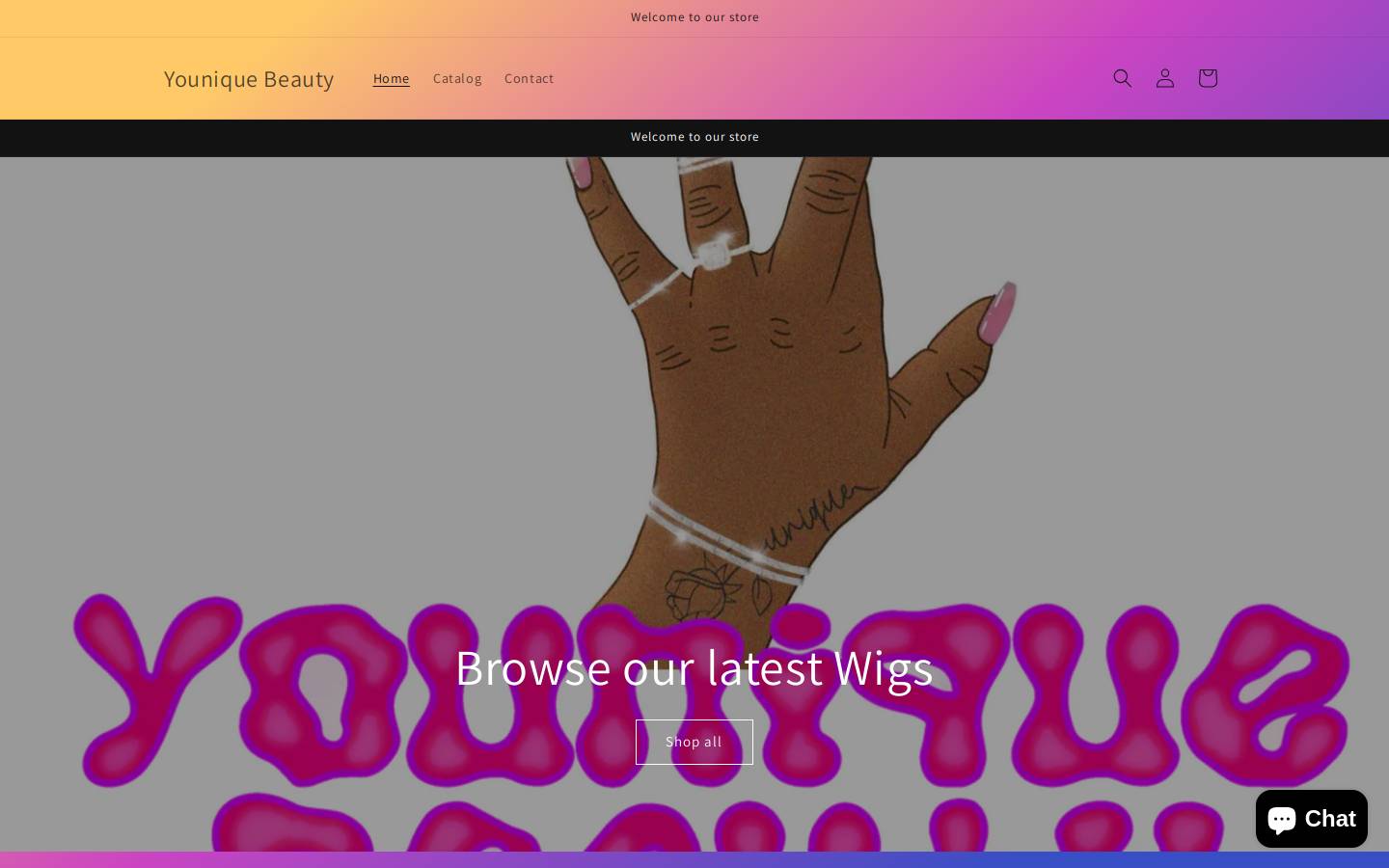 youniquebeauty.org homepage screenshot