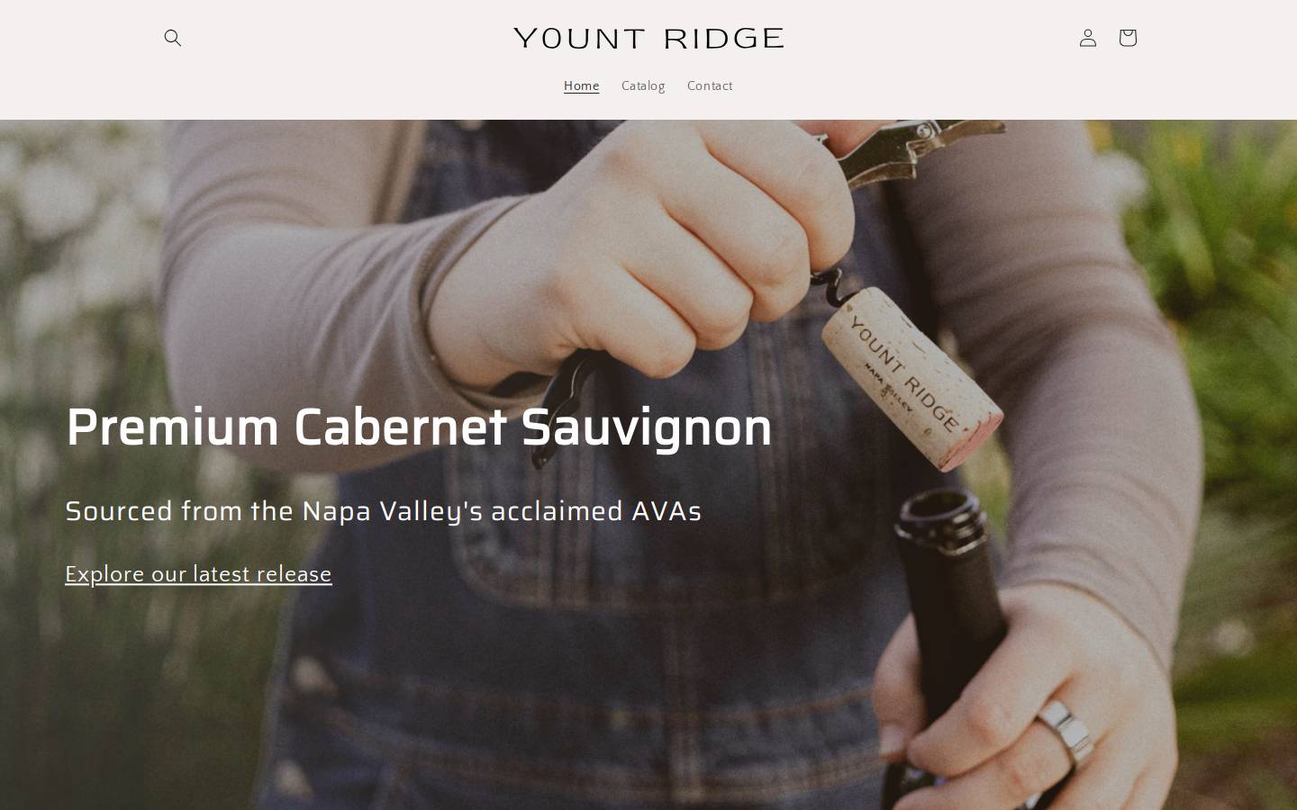 yountridge.com homepage screenshot