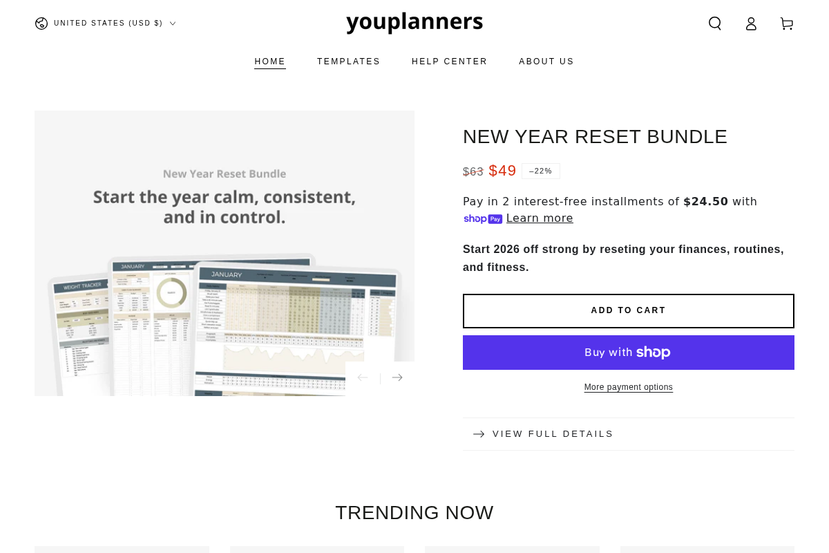 Youplanners homepage screenshot
