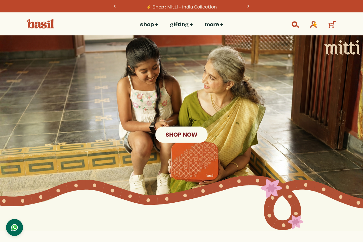 yourbasil homepage screenshot