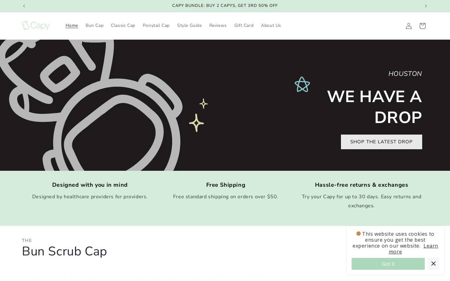 Capy homepage screenshot